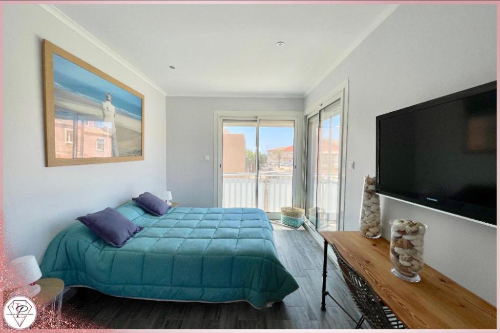 Les Mouettes, Bel Appartement A 50M Des Plages De Valras-Plage Bagian luar foto